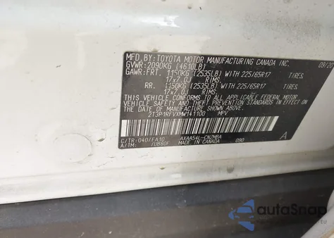 2021 Toyota Rav4 Xle z USA, uszkodzony, nr VIN 2T3P1RFVXMW141100